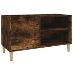 vidaXL Dulap pentru discuri stejar afumat 84,5x38x48 cm lemn prelucrat vidaXL Dulap pentru discuri stejar afumat 84,5x38x48 cm lemn prelucrat