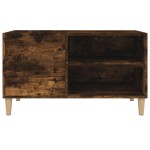 vidaXL Dulap pentru discuri stejar afumat 84,5x38x48 cm lemn prelucrat vidaXL Dulap pentru discuri stejar afumat 84,5x38x48 cm lemn prelucrat
