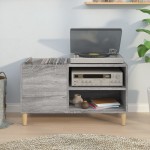 vidaXL Dulap pentru discuri gri sonoma 84,5x38x48 cm lemn prelucrat vidaXL Dulap pentru discuri gri sonoma 84,5x38x48 cm lemn prelucrat