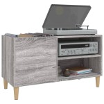 vidaXL Dulap pentru discuri gri sonoma 84,5x38x48 cm lemn prelucrat vidaXL Dulap pentru discuri gri sonoma 84,5x38x48 cm lemn prelucrat