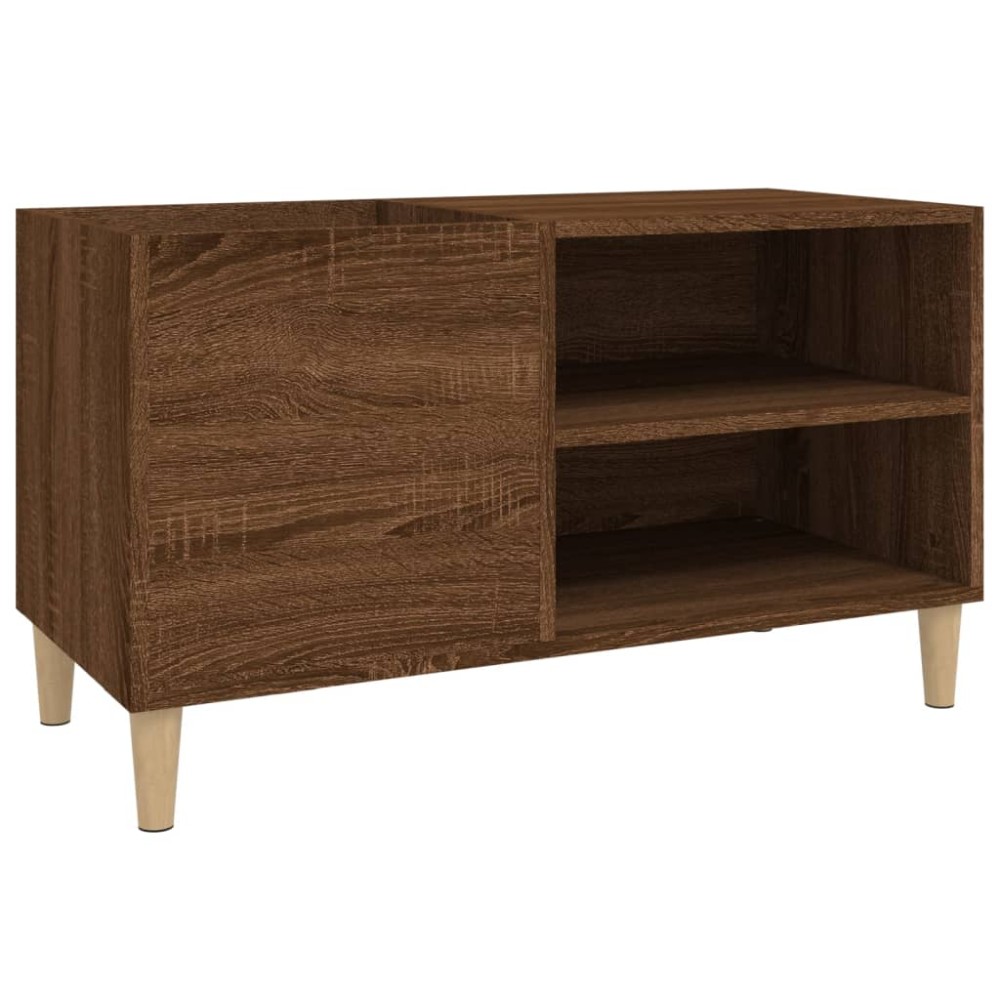 vidaXL Dulap pentru discuri stejar maro, 84,5x38x48 cm, lemn prelucrat