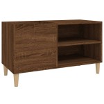 vidaXL Dulap pentru discuri stejar maro, 84,5x38x48 cm, lemn prelucrat