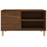 vidaXL Dulap pentru discuri stejar maro, 84,5x38x48 cm, lemn prelucrat