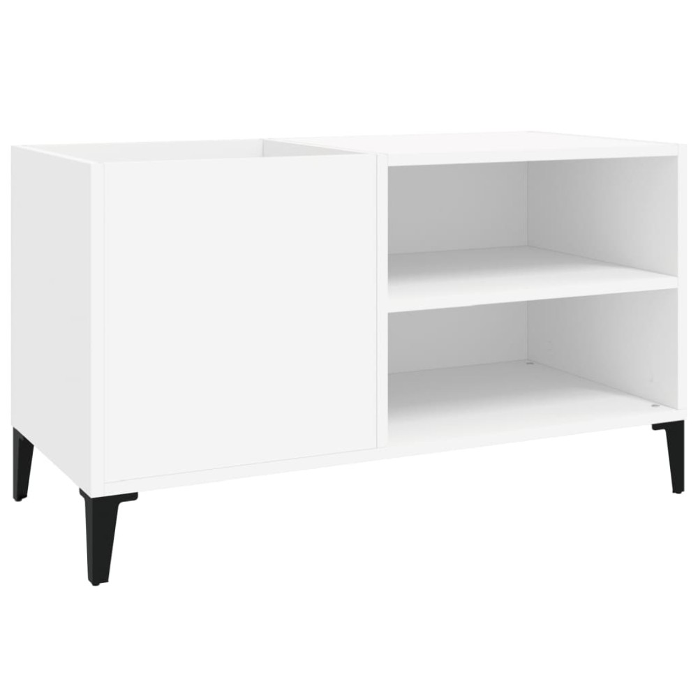 vidaXL Comodă discuri, alb, 84,5x38x48 cm, lemn prelucrat