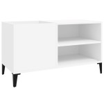 vidaXL Comodă discuri, alb, 84,5x38x48 cm, lemn prelucrat vidaXL Comodă discuri, alb, 84,5x38x48 cm, lemn prelucrat