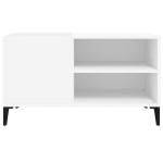 vidaXL Comodă discuri, alb, 84,5x38x48 cm, lemn prelucrat vidaXL Comodă discuri, alb, 84,5x38x48 cm, lemn prelucrat