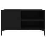 vidaXL Dulap pentru discuri, negru, 84,5x38x48 cm, lemn prelucrat vidaXL Dulap pentru discuri, negru, 84,5x38x48 cm, lemn prelucrat