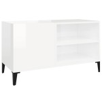 vidaXL Dulapuri pentru discuri alb lucios 84,5x38x48 cm lemn prelucrat vidaXL Dulapuri pentru discuri alb lucios 84,5x38x48 cm lemn prelucrat