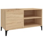 vidaXL Dulap pentru discuri stejar sonoma 84,5x38x48 cm lemn prelucrat vidaXL Dulap pentru discuri stejar sonoma 84,5x38x48 cm lemn prelucrat