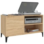 vidaXL Dulap pentru discuri stejar sonoma 84,5x38x48 cm lemn prelucrat vidaXL Dulap pentru discuri stejar sonoma 84,5x38x48 cm lemn prelucrat