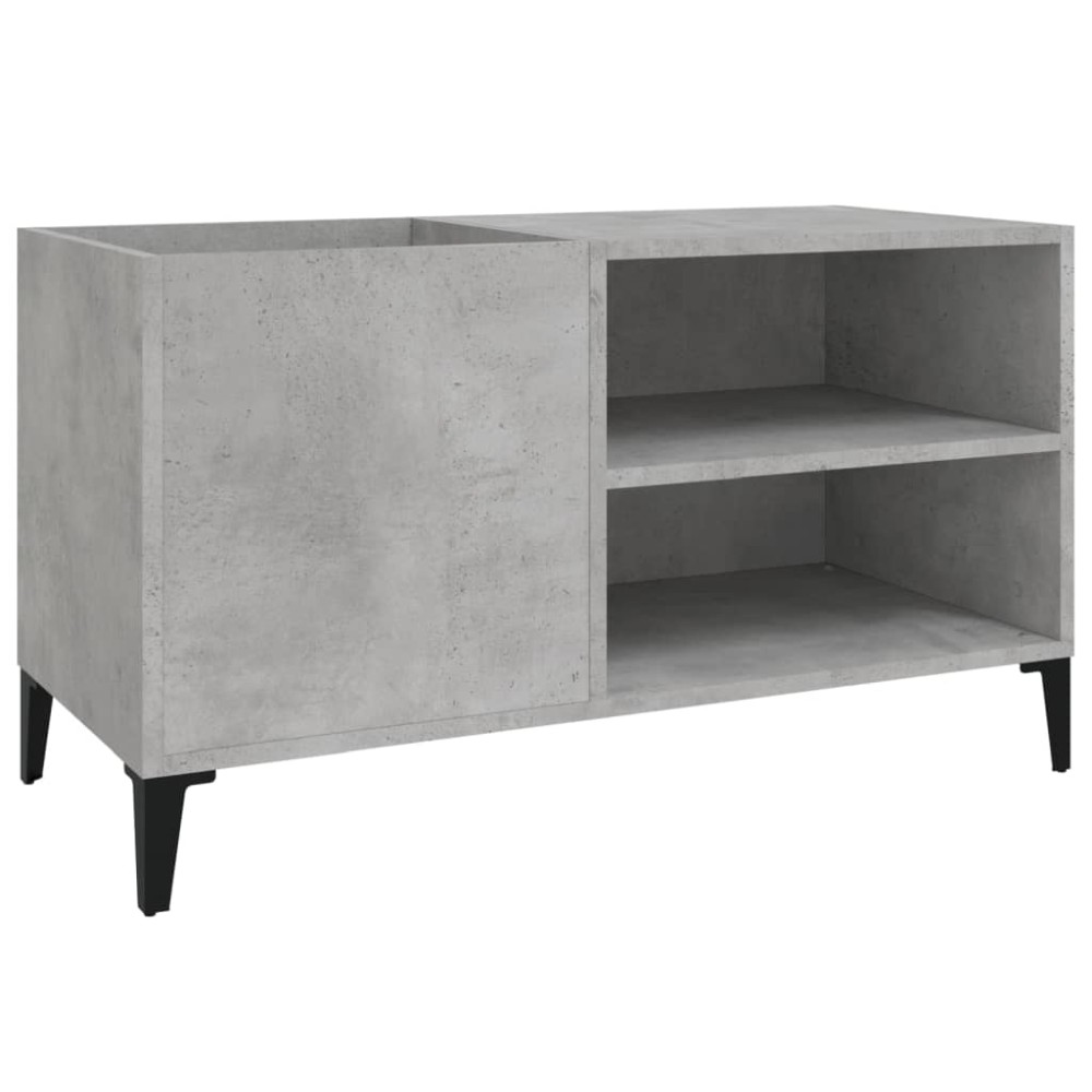 vidaXL Dulap pentru discuri gri beton 84,5x38x48 cm lemn prelucrat