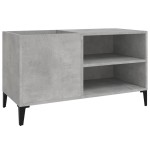 vidaXL Dulap pentru discuri gri beton 84,5x38x48 cm lemn prelucrat