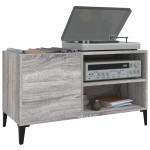 vidaXL Dulap pentru discuri gri sonoma 84,5x38x48 cm lemn prelucrat vidaXL Dulap pentru discuri gri sonoma 84,5x38x48 cm lemn prelucrat