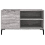 vidaXL Dulap pentru discuri gri sonoma 84,5x38x48 cm lemn prelucrat vidaXL Dulap pentru discuri gri sonoma 84,5x38x48 cm lemn prelucrat