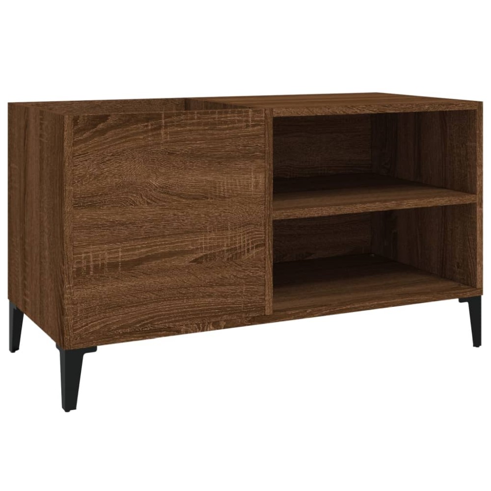 vidaXL Dulap pentru discuri stejar maro, 84,5x38x48 cm, lemn prelucrat