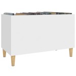 vidaXL Dulap de discuri, alb, 74,5x38x48 cm, lemn prelucrat