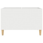 vidaXL Dulap de discuri, alb, 74,5x38x48 cm, lemn prelucrat