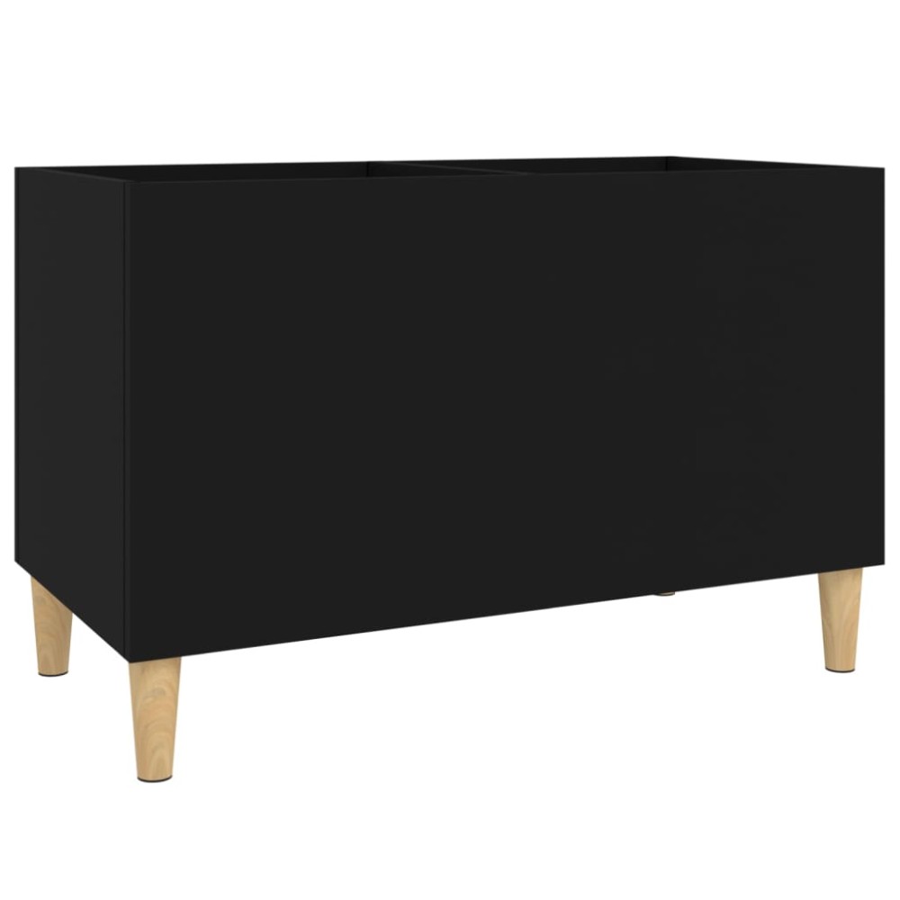 vidaXL Dulap pentru discuri, negru, 74,5x38x48 cm, lemn prelucrat