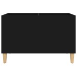 vidaXL Dulap pentru discuri, negru, 74,5x38x48 cm, lemn prelucrat
