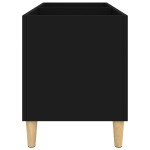 vidaXL Dulap pentru discuri, negru, 74,5x38x48 cm, lemn prelucrat
