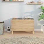 vidaXL Dulap pentru discuri stejar sonoma 74,5x38x48 cm lemn prelucrat vidaXL Dulap pentru discuri stejar sonoma 74,5x38x48 cm lemn prelucrat