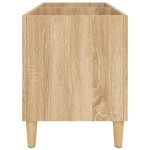 vidaXL Dulap pentru discuri stejar sonoma 74,5x38x48 cm lemn prelucrat vidaXL Dulap pentru discuri stejar sonoma 74,5x38x48 cm lemn prelucrat