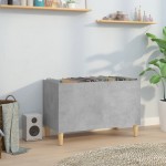 vidaXL Dulap pentru discuri, gri beton, 74,5x38x48 cm, lemn prelucrat vidaXL Dulap pentru discuri, gri beton, 74,5x38x48 cm, lemn prelucrat