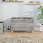 vidaXL Dulap pentru discuri gri sonoma 74,5x38x48 cm lemn prelucrat