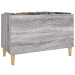 vidaXL Dulap pentru discuri gri sonoma 74,5x38x48 cm lemn prelucrat