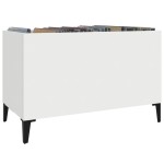 vidaXL Dulap de discuri, alb, 74,5x38x48 cm, lemn prelucrat vidaXL Dulap de discuri, alb, 74,5x38x48 cm, lemn prelucrat