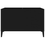 vidaXL Dulap pentru discuri, negru, 74,5x38x48 cm, lemn prelucrat