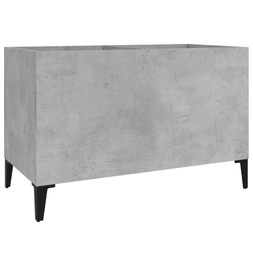 vidaXL Dulap pentru discuri, gri beton, 74,5x38x48 cm, lemn prelucrat