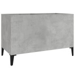 vidaXL Dulap pentru discuri, gri beton, 74,5x38x48 cm, lemn prelucrat