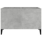vidaXL Dulap pentru discuri, gri beton, 74,5x38x48 cm, lemn prelucrat