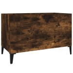 vidaXL Dulap pentru discuri stejar afumat 74,5x38x48 cm lemn prelucrat