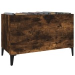 vidaXL Dulap pentru discuri stejar afumat 74,5x38x48 cm lemn prelucrat