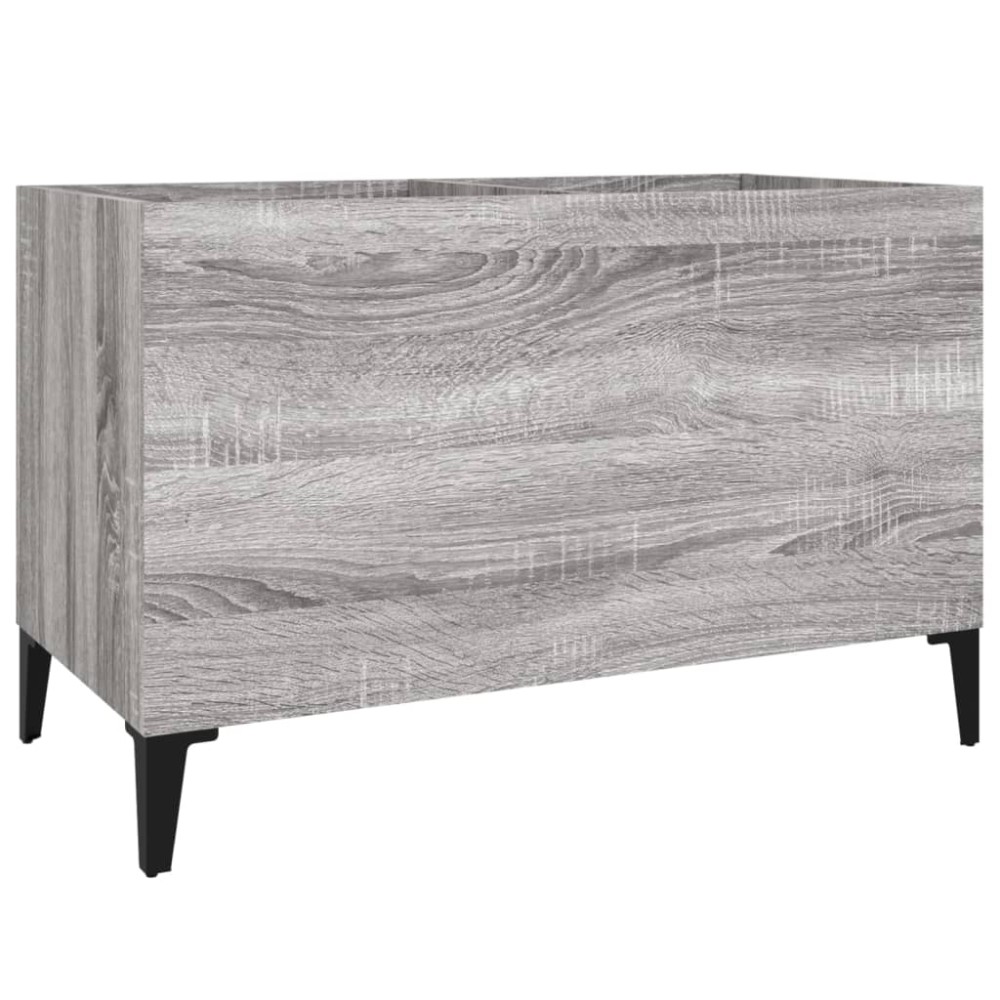 vidaXL Dulap pentru discuri gri sonoma 74,5x38x48 cm lemn prelucrat