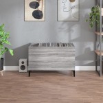 vidaXL Dulap pentru discuri gri sonoma 74,5x38x48 cm lemn prelucrat vidaXL Dulap pentru discuri gri sonoma 74,5x38x48 cm lemn prelucrat