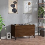 vidaXL Dulap pentru discuri stejar maro 74,5x38x48 cm lemn prelucrat vidaXL Dulap pentru discuri stejar maro 74,5x38x48 cm lemn prelucrat