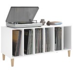 vidaXL Comodă discuri, alb, 100x38x48 cm, lemn prelucrat vidaXL Comodă discuri, alb, 100x38x48 cm, lemn prelucrat