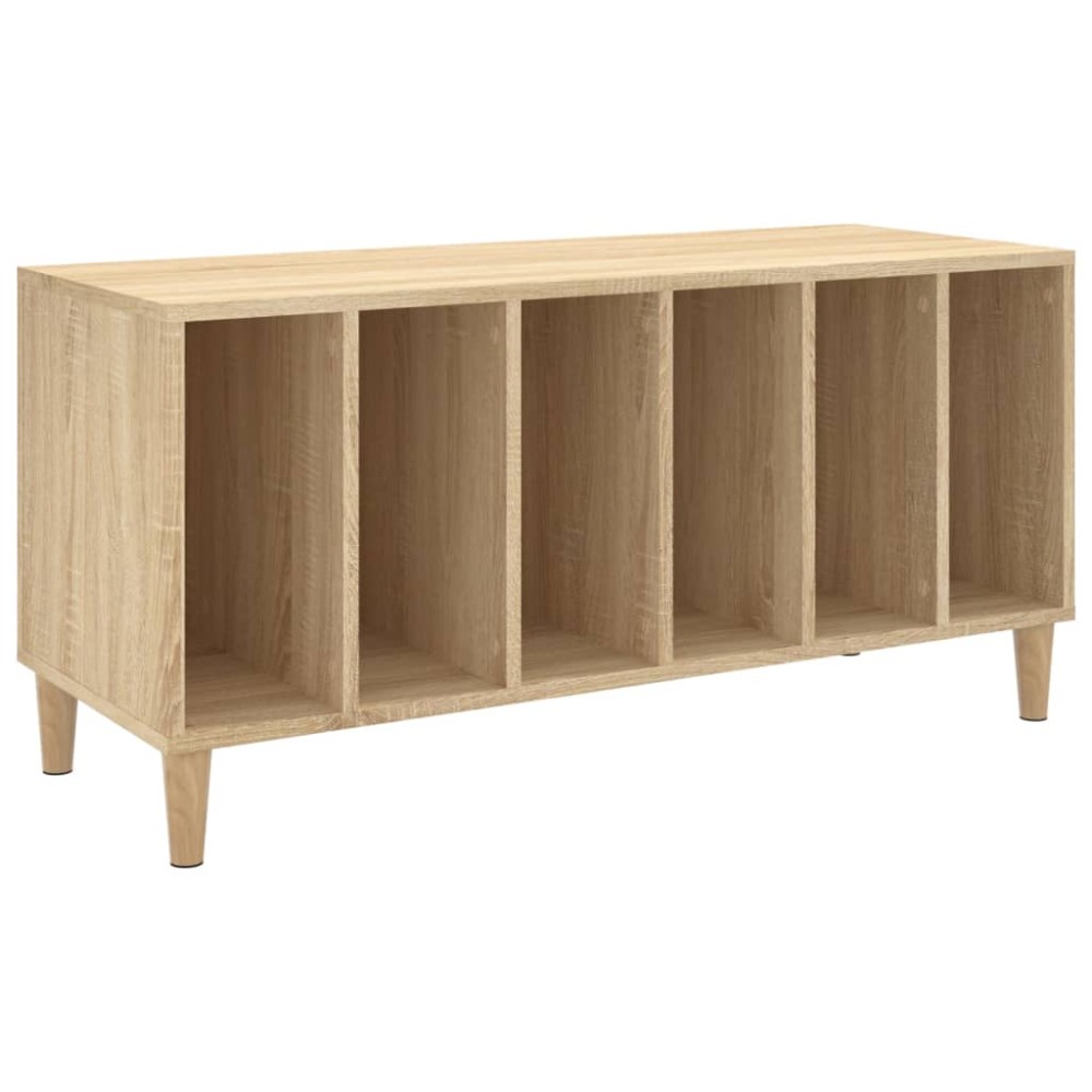 vidaXL Dulap pentru discuri stejar sonoma 100x38x48 cm, lemn prelucrat