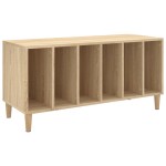 vidaXL Dulap pentru discuri stejar sonoma 100x38x48 cm, lemn prelucrat
