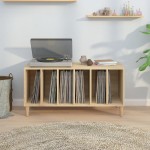 vidaXL Dulap pentru discuri stejar sonoma 100x38x48 cm, lemn prelucrat