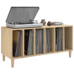 vidaXL Dulap pentru discuri stejar sonoma 100x38x48 cm, lemn prelucrat