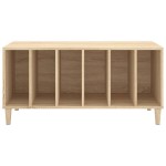 vidaXL Dulap pentru discuri stejar sonoma 100x38x48 cm, lemn prelucrat