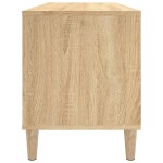 vidaXL Dulap pentru discuri stejar sonoma 100x38x48 cm, lemn prelucrat