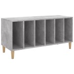 vidaXL Dulap pentru discuri gri beton, 100x38x48 cm, lemn prelucrat vidaXL Dulap pentru discuri gri beton, 100x38x48 cm, lemn prelucrat