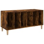 vidaXL Dulap pentru discuri stejar fumuriu 100x38x48 cm lemn compozit vidaXL Dulap pentru discuri stejar fumuriu 100x38x48 cm lemn compozit