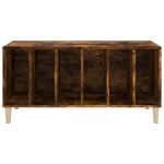 vidaXL Dulap pentru discuri stejar fumuriu 100x38x48 cm lemn compozit vidaXL Dulap pentru discuri stejar fumuriu 100x38x48 cm lemn compozit