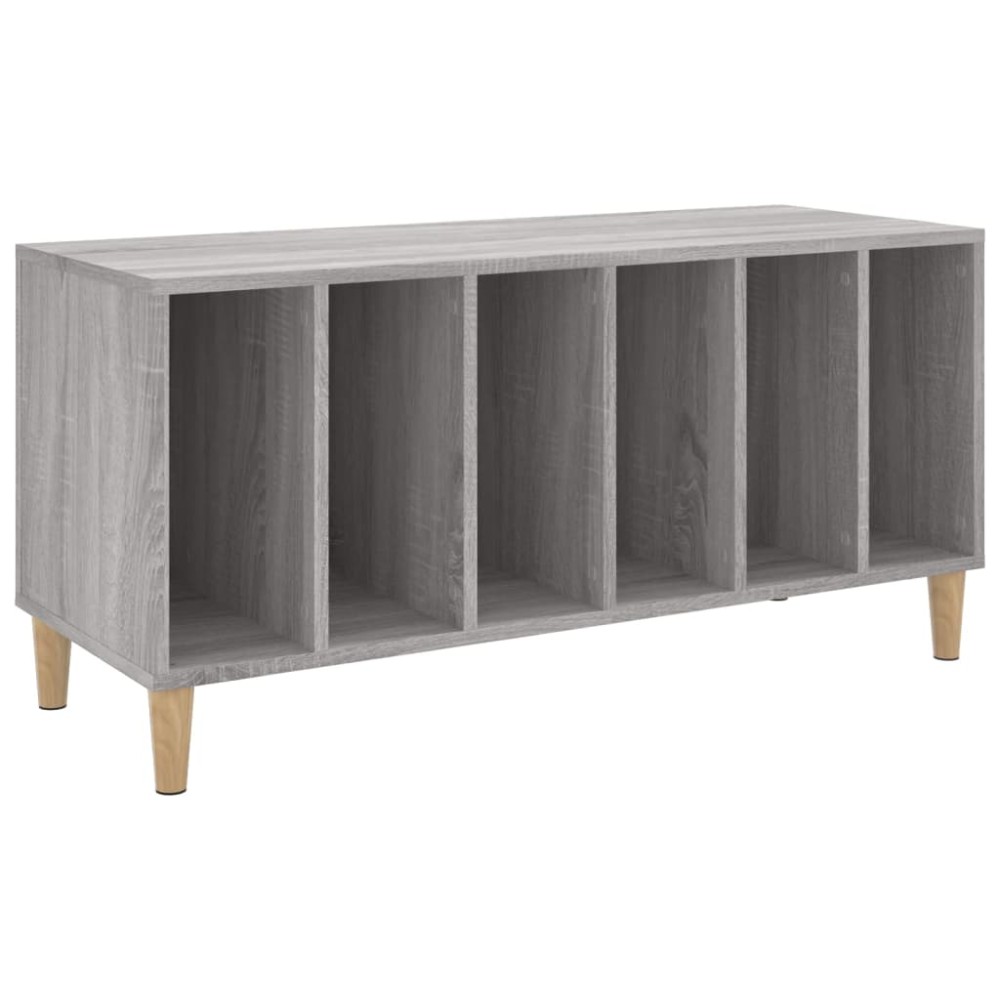 vidaXL Dulap pentru discuri gri sonoma, 100x38x48 cm, lemn prelucrat